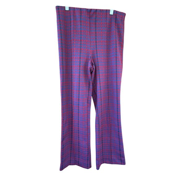 Maeve By Anthropologie Small The Margot Houndstooth Kick Flare Cropped Pants - Picture 2 of 8